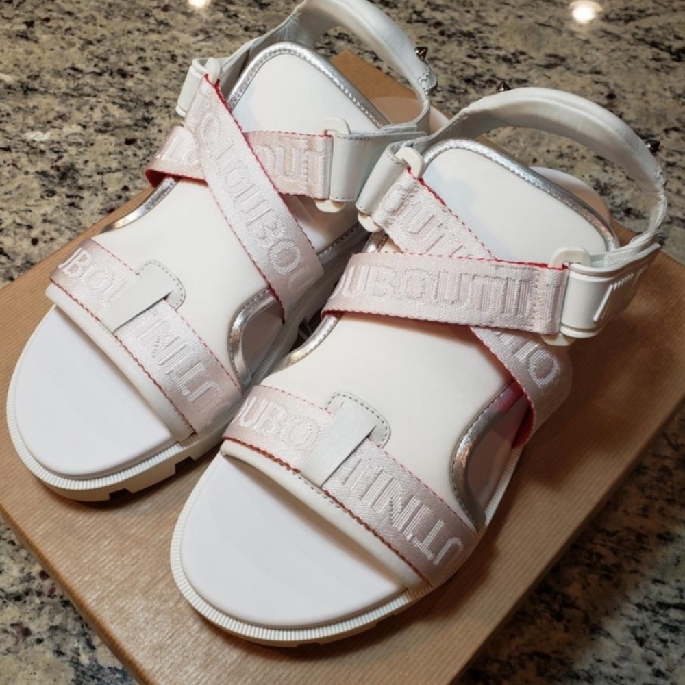Christian Louboutin white Sandals brand new never worn